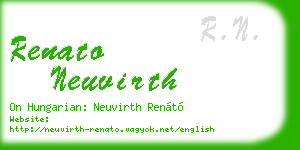 renato neuvirth business card
