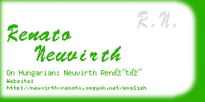 renato neuvirth business card